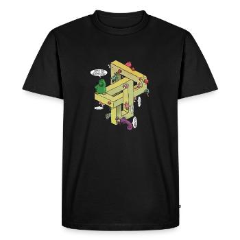 Tindaloo's plaground - Men's Premium Organic T-Shirt - black - Front - Nico (187cm)