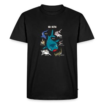 Shark boy shark species biology - Men's Premium Organic T-Shirt - black - Front - Nico (187cm)