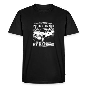Vous pouvez garder votre prius et 46 mpg je vais garder mon - T-shirt Premium bio Homme - noir - Devant - Nico (187cm)