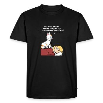 Chat drôle chat chaton pour les amoureux des chats - T-shirt Premium bio Homme - noir - Devant - Nico (187cm)