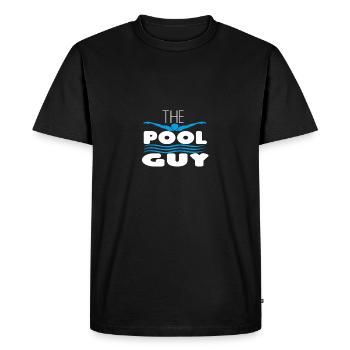 The Pool Guy - Men's Premium Organic T-Shirt - black - Front - Nico (187cm)