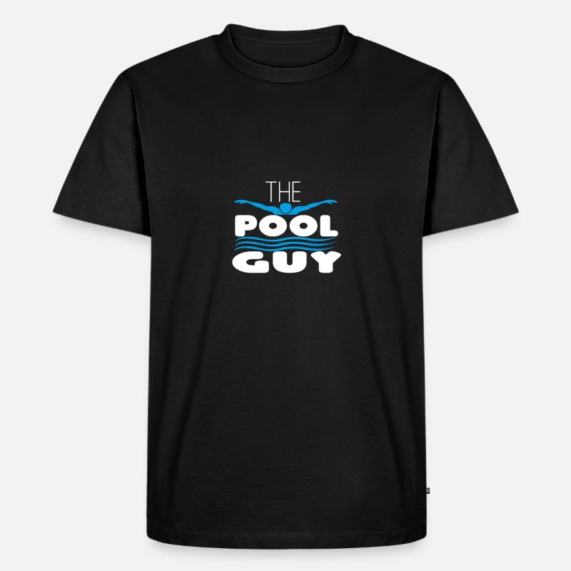 The Pool Guy - Männer Premium Bio T-Shirt - Schwarz