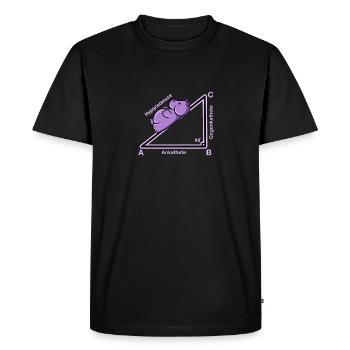 Hyppothenuse math Funny teacher - Men's Premium Organic T-Shirt - black - Front - Nico (187cm)