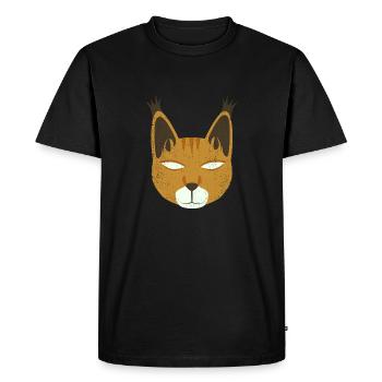 Jungle wildcat - Men's Premium Organic T-Shirt - black - Front - Nico (187cm)