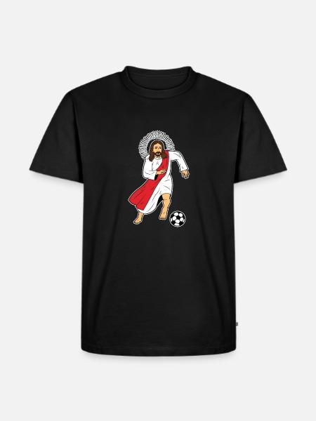 Jesus Christ Sport Football Footballeur Football - T-shirt Premium bio Homme - noir