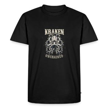 Pieuvres Unchained Pieuvre Kalmar Tentakel Cadeau - T-shirt Premium bio Homme - noir - Devant - Nico (187cm)