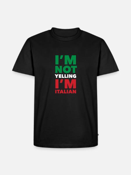 Funny Italian Gift - Men's Premium Organic T-Shirt - black