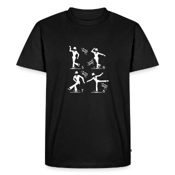 5 6 7 8 Professeur de claquette cadeau de claquette - T-shirt Premium bio Homme - noir - Devant - Nico (187cm)