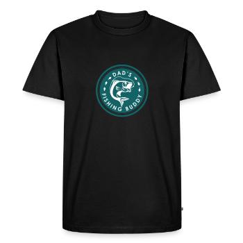 Young Fisherman Gift Daddy’s Fishing Buddy Gifts - T-shirt Premium bio Homme - noir - Devant - Nico (187cm)