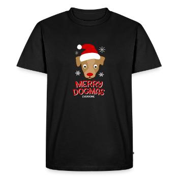 Chien de noel - T-shirt Premium bio Homme - noir - Devant - Nico (187cm)