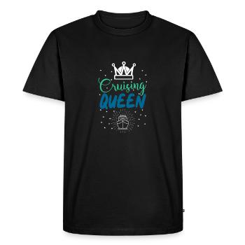 Croisière Reine croisière cadeau de voyage de vacances - T-shirt Premium bio Homme - noir - Devant - Nico (187cm)