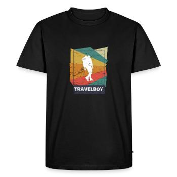 Cadeau d'adieu voyage rétro Thaïlande cadeau - T-shirt Premium bio Homme - noir - Devant - Nico (187cm)