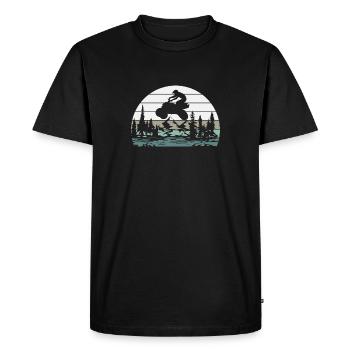 Cadeau de tout-terrain tout-terrain - T-shirt Premium bio Homme - noir - Devant - Nico (187cm)