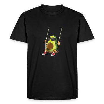 Swing d'avocat échangiste drôle - T-shirt Premium bio Homme - noir - Devant - Nico (187cm)
