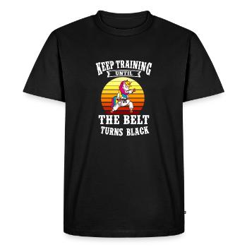 Arts martiaux | Karaté Kung Fu Taekwondoo - T-shirt Premium bio Homme - noir - Devant - Nico (187cm)