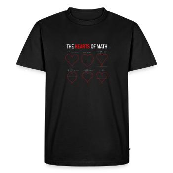 Math Heart Valentine's Day School Engineer for Stude - Men's Premium Organic T-Shirt - black - Front - Nico (187cm)