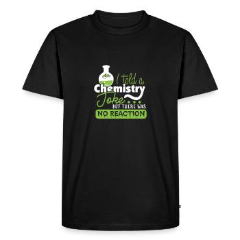 Chimie blague chimiste professeur chimiste - T-shirt Premium bio Homme - noir - Devant - Nico (187cm)