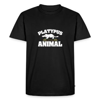 Platypus Is My Spirit Animal - T-shirt Premium bio Homme - noir - Devant - Nico (187cm)