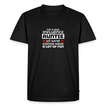 Meilleur t-shirt tante cadeau de nièce neveu - T-shirt Premium bio Homme - noir - Devant - Nico (187cm)