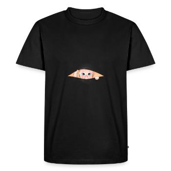 Maman bébé grossesse enceinte mère naissance - T-shirt Premium bio Homme - noir - Devant - Nico (187cm)