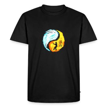 Combat de Wing Chun Ying Yang Fighter - T-shirt Premium bio Homme - noir - Devant - Nico (187cm)