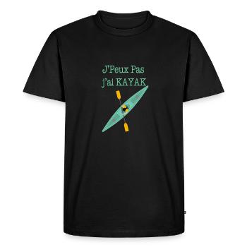 J Peux Pas j ai KAYAK - T-shirt Premium bio Homme - noir - Devant - Nico (187cm)