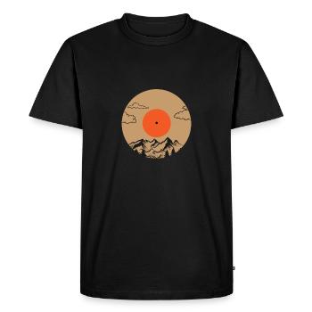 Music of Nature - Men's Premium Organic T-Shirt - black - Front - Nico (187cm)