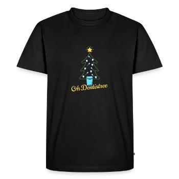 Dentiste dent dents femme dentiste médecin hygiéniste dentaire - T-shirt Premium bio Homme - noir - Devant - Nico (187cm)