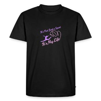 Gymnaste gymnaste gymnaste gymnastique drôle disant gymnaste - T-shirt Premium bio Homme - noir - Devant - Nico (187cm)