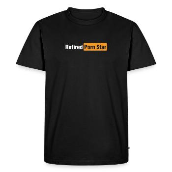Retraité Porn Star Adulte Sexy Pornstar Joke Fun Gif - T-shirt Premium bio Homme - noir - Devant - Nico (187cm)
