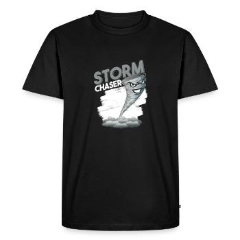 Storm Chaser Tornado T-Shirt - T-shirt Premium bio Homme - noir - Devant - Nico (187cm)