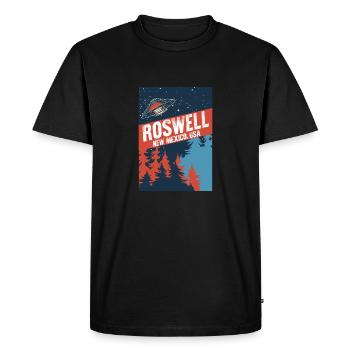 Roswell New Mexico USA Théories du complot Fun Gif - T-shirt Premium bio Homme - noir - Devant - Nico (187cm)