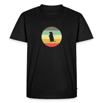 Idée cadeau vintage pour rongeurs Groundhog - T-shirt Premium bio Homme - noir - Devant - Nico (187cm)