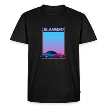 Rotor Slammed Miata Shirt Design 01 - Men's Premium Organic T-Shirt - black - Front - Nico (187cm)