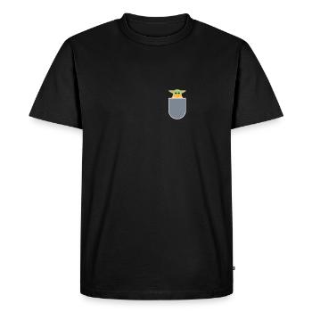 the child - Men's Premium Organic T-Shirt - black - Front - Nico (187cm)