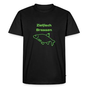 Target fish bream - Men's Premium Organic T-Shirt - black - Front - Nico (187cm)
