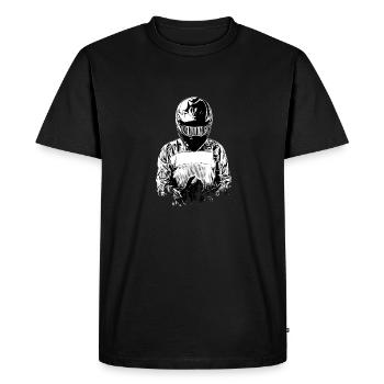 Motocross Design Enduro / Idée cadeau / MX - T-shirt Premium bio Homme - noir - Devant - Nico (187cm)