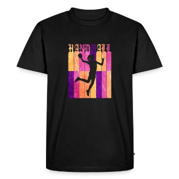 I Can't Have Handball - Handball Evolution - Men's Premium Organic T-Shirt - black - Front - Nico (187cm)