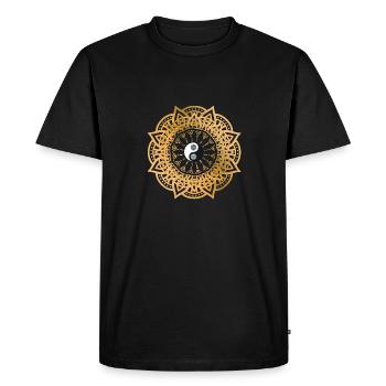 Yin Yang - T-shirt Premium bio Homme - noir - Devant - Nico (187cm)