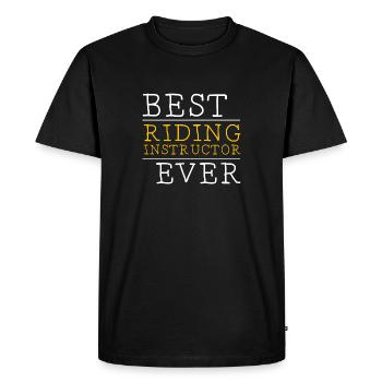Instructor - Men's Premium Organic T-Shirt - black - Front - Nico (187cm)