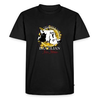 BJJ - Triangle - Brazilian Jiu-Jitsu - Men's Premium Organic T-Shirt - black - Front - Nico (187cm)