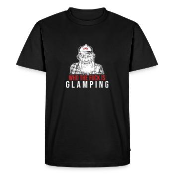 Glamorous Camping Glamping Nature Lovers Camping - Men's Premium Organic T-Shirt - black - Front - Nico (187cm)
