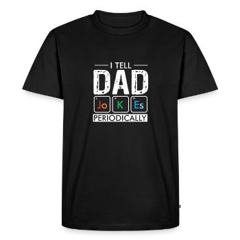 dad joke père blague dadjokes dadjoke - T-shirt Premium bio Homme - noir - Devant - Nico (187cm)