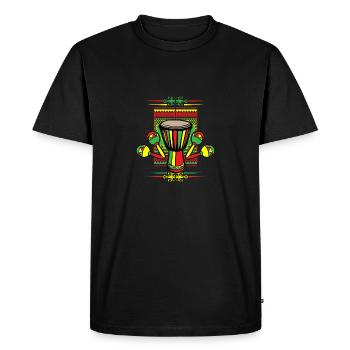 african music colorful by The Manzanita's - Men's Premium Organic T-Shirt - black - Front - Nico (187cm)