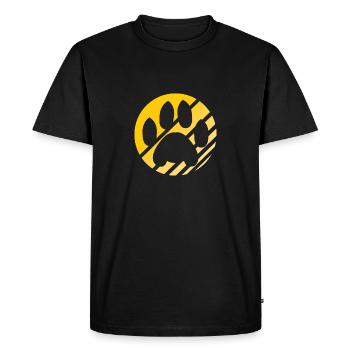 paw - Men's Premium Organic T-Shirt - black - Front - Nico (187cm)