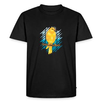 CANARY by The Manzanita ́s - Men's Premium Organic T-Shirt - black - Front - Nico (187cm)