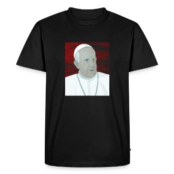 Pape François Vatican Vatican Saint-Pierre - T-shirt Premium bio Homme - noir - Devant - Nico (187cm)