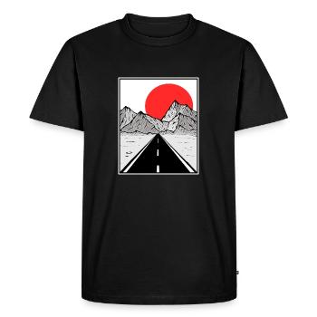 Road trip Van Berge - T-shirt Premium bio Homme - noir - Devant - Nico (187cm)