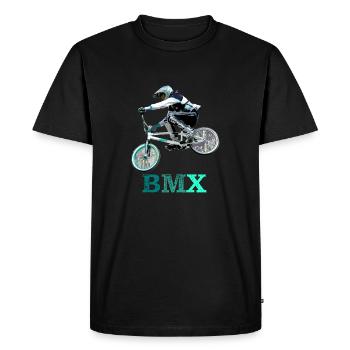 bmx racing - T-shirt Premium bio Homme - noir - Devant - Nico (187cm)