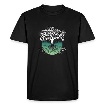 Yggdrasil Vikings Arbre de vie - T-shirt Premium bio Homme - noir - Devant - Nico (187cm)